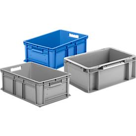 Offre avantageuse : 3 bacs dimensions Euro EF 6220/4220/3120, LOT, sans couvercle, 4,2L/20,2 L/43,5 L L, sans couvercle 