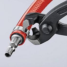 Ohrklemmenzange Gesamt-L. 220mm Kopf schwarz atram. Kunststoff-Überzug