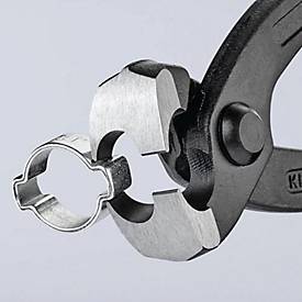 Ohrklemmenzange Gesamt-L. 220mm Kopf schwarz atram. Kunststoff-Überzug