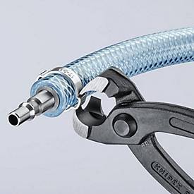 Ohrklemmenzange Gesamt-L. 220mm Kopf schwarz atram. Kunststoff-Überzug