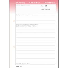 Oneco Bestellscheine, A5, rosa/weiß, 5 Blocks