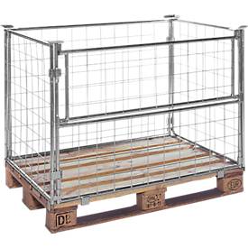 Opzetframe voor pallets type 64, 1200 x 800 x 800 mm, gelakt