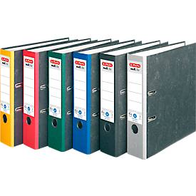 Ordner herlitz maX.file nature, DIN A4, Rückenschild geklebt, Hartpappe, Rückenbreite 50 oder 80 mm, vers. Farben & Stückzahen