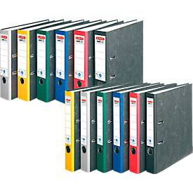 Ordner herlitz maX.file nature, DIN A4, Rückenschild geklebt, Hartpappe, Rückenbreite 50 oder 80 mm, vers. Farben & Stückzahen