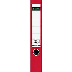 Ordner LEITZ® 1050, DIN A4, Rückenbreite 52 mm, Griffloch, geklebtes Rückenschild, Hartpappe, 1 Stück, rot