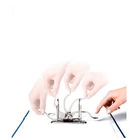 Ordner LEITZ®1080, DIN A4, Rückenbreite 80 mm, Griffloch, geklebtes Rückenschild, Hartpappe, 20 Stück, schwarz