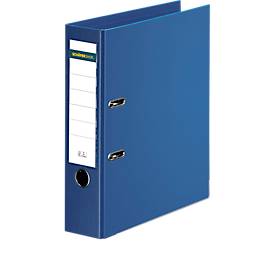 Ordner Schäfer Shop Select, DIN A4, Rückenbreite 80 mm, Griffloch, auswechselbares Rückenschild, Polypropylen, 1 Stück, blau