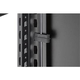 ORDO Home Regalkombination, Grund- und Anbauregal, 6 Fachböden, multifunktional, mobil, B 2070 x T 435 x H 1750 mm, tiefschwarz matt RAL 9005