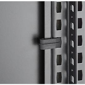 ORDO Home Regalkombination, Grund- und Anbauregal, 6 Fachböden, multifunktional, mobil, B 2070 x T 435 x H 1750 mm, tiefschwarz matt RAL 9005