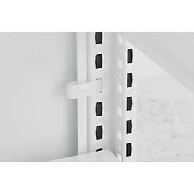 ORDO Home Regalkombination, Grund- und Anbauregal, 6 Fachböden, multifunktional, mobil, B 2070 x T 435 x H 1750 mm, verkehrsweiß RAL 9016