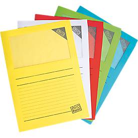 Organisationsmappen mit Sichtfenster Elco Ordo Classico, B 220 x H 310 mm, 120 g/m² Papier, farbsortiert, 10 Stück