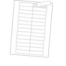 ORGATEX Kartoneinlagen Standard, weiß, 100 Stück, 67 x 100 mm