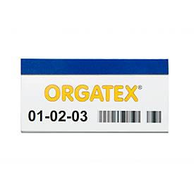 ORGATEX Magnet-Einsteckschilder Color, 48 x 100 mm, blau, 100 St.