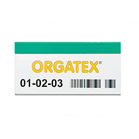 ORGATEX Magnet-Einsteckschilder Color, 48 x 100 mm, grün, 100 St.