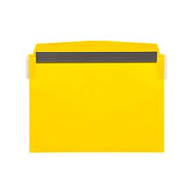 Orgatex-Magnettaschen, m. Klappe, A5 quer, gelb, 10 St.