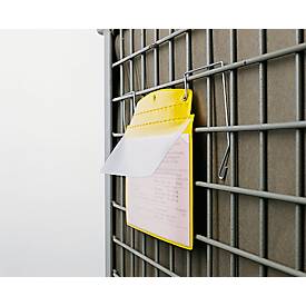 Orgatex Sichttaschen, A5 quer, gelb, 50 St.