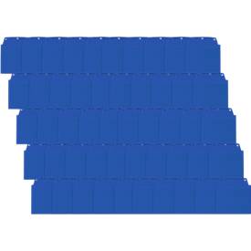 Orgatex Sichttaschen, A6 quer, blau, 50 St.