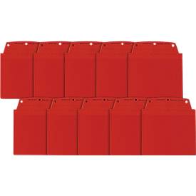 Orgatex Sichttaschen, A6 quer, rot, 10 St.