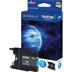 Original Brother Tintenpatrone LC-1280XLC, Einzelpack, cyan