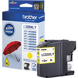 Original Brother Tintenpatrone LC-225XLY, Einzelpack, gelb