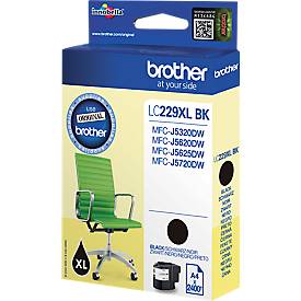 Original Brother Tintenpatrone LC-229XLBK, Einzelpack, schwarz