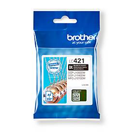 Original Brother Tintenpatrone LC-421BK, Einzelpack, schwarz