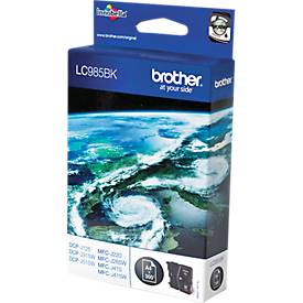 Original Brother Tintenpatrone LC-985BK, Einzelpack, schwarz