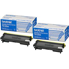 Original Brother Toner TN-2000, Doppelpack, schwarz