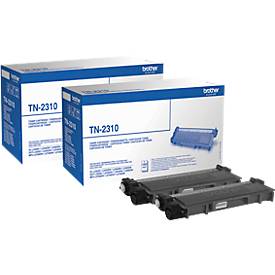 Original Brother Toner TN-2310, Doppelpack, schwarz