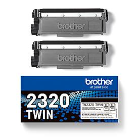 Original Brother Toner TN-2320, Doppelpack, schwarz