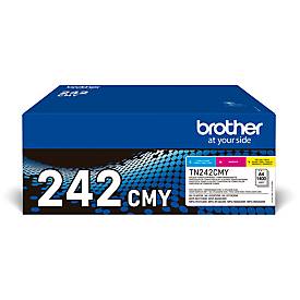 Original Brother Toner TN-242 CMY, Multipack, cyan, magenta, gelb