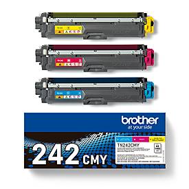 Original Brother Toner TN-242 CMY, Multipack, cyan, magenta, gelb