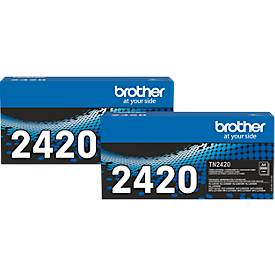 Original Brother Toner TN-2420, Doppelpack, schwarz