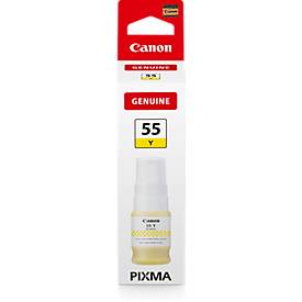 Original Canon Tintenflasche GI-55 Y (6291C001), 40 ml, bis zu 3000 Seiten, gelb