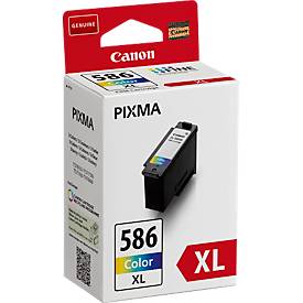 Original Canon Tintenpatrone CL-586 XL (6226C001), bis zu 3000 Seiten, Einzelpack, Tricolor, CMY