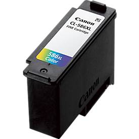 Original Canon Tintenpatrone CL-586 XL (6226C001), bis zu 3000 Seiten, Einzelpack, Tricolor, CMY