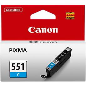 Original Canon Tintenpatrone CLI-551C, Einzelpack, cyan