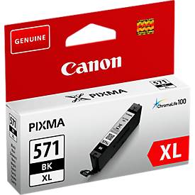 Original Canon Tintenpatrone CLI-571BK XL, Einzelpack, schwarz