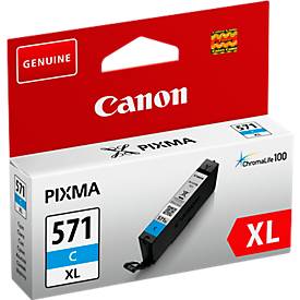 Original Canon Tintenpatrone CLI-571C XL, Einzelpack, cyan
