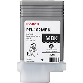 Original Canon Tintenpatrone PFI-102MBK, Einzelpack, mattschwarz