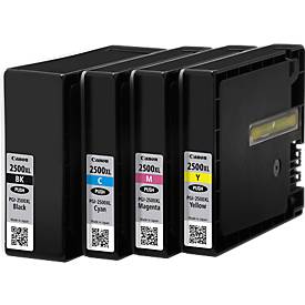 Original Canon Tintenpatronen PGI-2500XL CMYK, Mixpack, cyan, magenta, gelb, schwarz