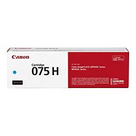 Original Canon Toner 075 H, bis 2500 Seiten, Einzelpack, cyan