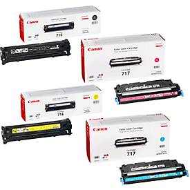 Original Canon Toner 716 CMYK, Mixpack, cyan, magenta, gelb, schwarz