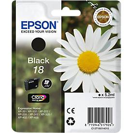 Original Epson Tintenpatrone 18, Einzelpack, schwarz