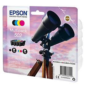 Original Epson Tintenpatronen 502 CMYK, Mixpack, cyan, magenta, gelb, schwarz
