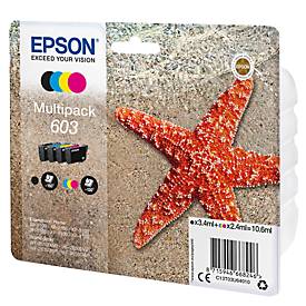 Original Epson Tintenpatronen 603 CMYK, Mixpack, cyan, magenta, gelb, schwarz