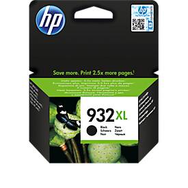 Original HP Tintenpatrone 932XL, Einzelpack, schwarz