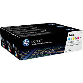 Original HP Toner 128A CMY, Multipack, cyan, magenta, gelb