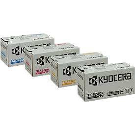 Original Kyocera Toner Komplettset TK-5240, bis zu 3000/4000 Seiten, CMYK