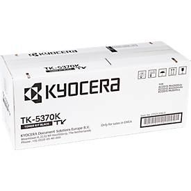 Original Kyocera Toner TK-5370K, 7000 A4 Seiten, inkl. Resttonerbehälter, Einzelpack, schwarz